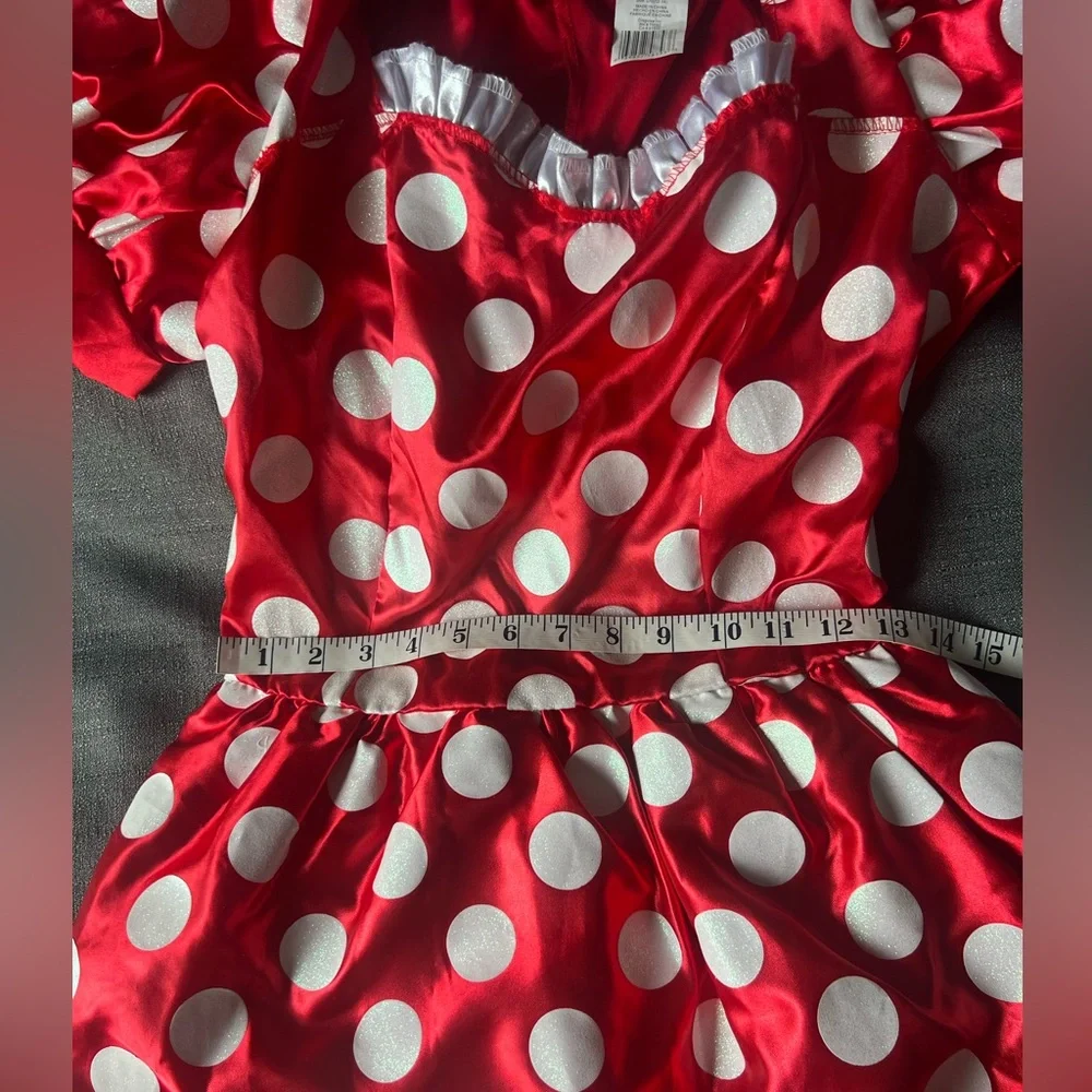 Disney Minnie Mouse red and white polka dots dress costume